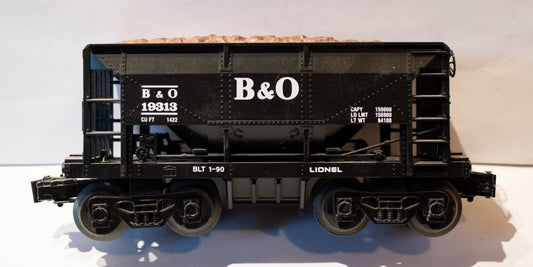 Lionel O Scale (Used) #19313 Baltimore & Ohio Ore Car W/ORE Load.