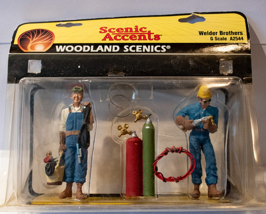 Woodland Scenics G-Scale #2544 Scenic Accents(R) Figures -- Welder Brothers & Ac