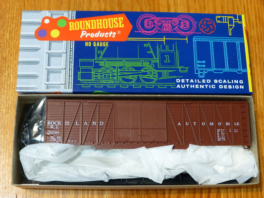 Roundhouse HO #2123 (Rd #262385) Rock Island 50' S/S Auto-End Box Wood DBL Door