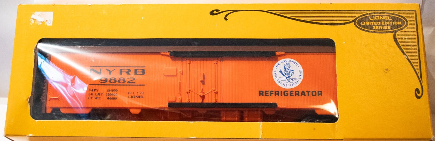 Lionel O Scale (Used) #9882 NEW YORK CENTRAL REEFER- Limited Edition