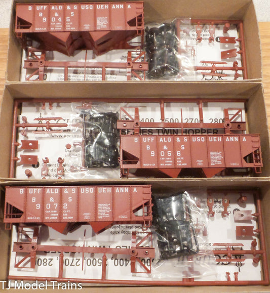 Accurail HO #24295 BUFFALO & SUSQUEHANNA USRA TWIN HOPPER 3 PACK