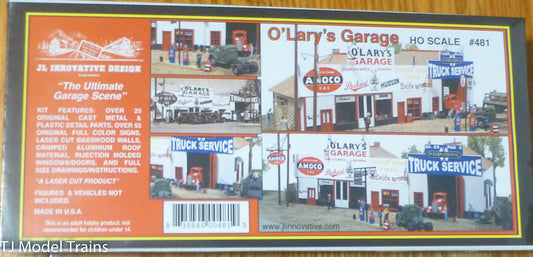 JL Innovative Design #481 O'Lary's Garage -- Kit - 10-3/4 x 4 x 3-1/2" 27.3 x 10