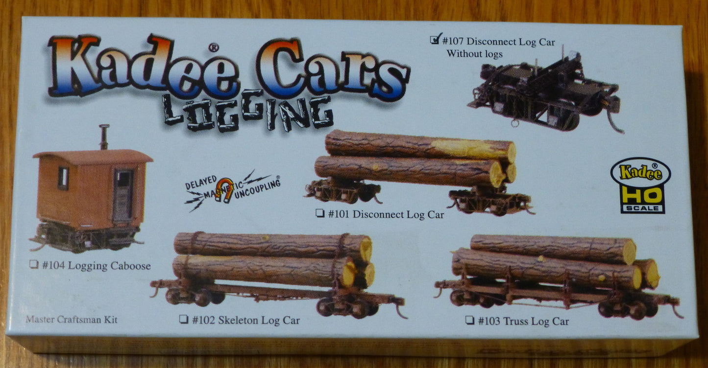 Kadee HO #107 Disconnect Logging Trucks/Log Car - Kit - Undecorated 1 Pair