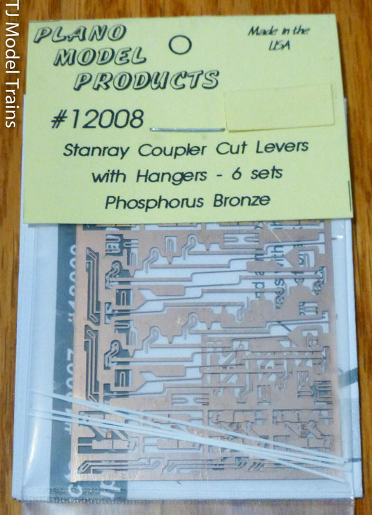 Plano #12008 Stanray Style Coupler Cut Lever Bar w/Hanger (Etched Phosphor Bronz