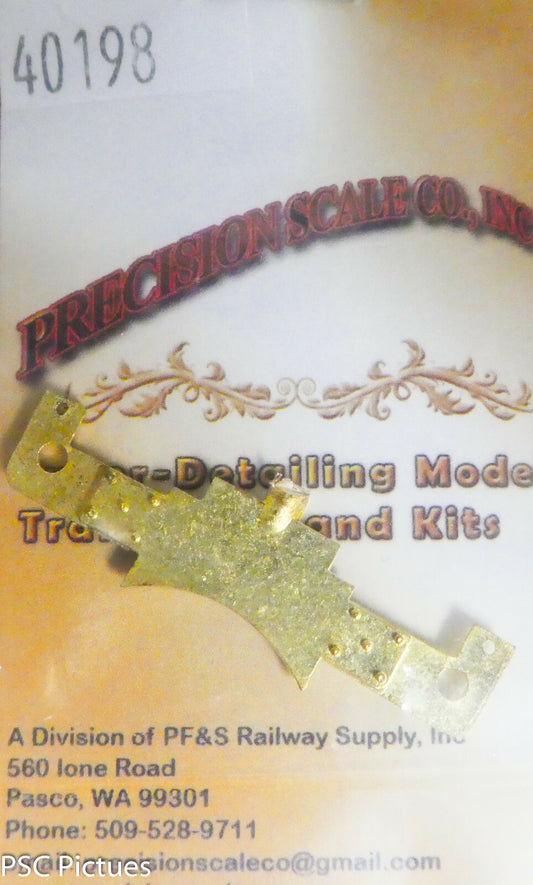 Precision Scale On3 #40198 Yoke, Guide, Laird Type, C-16 (Brass Casting)