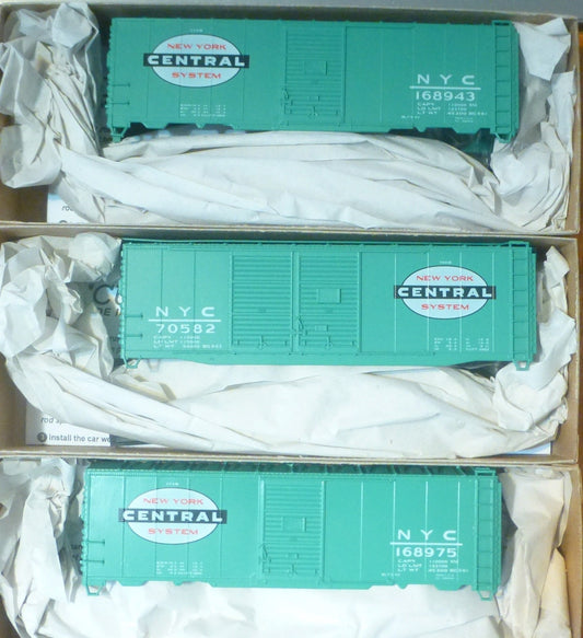 Accurail HO #8063 (3 Pack) New York Central "NYC" (Kit Form) Plastic