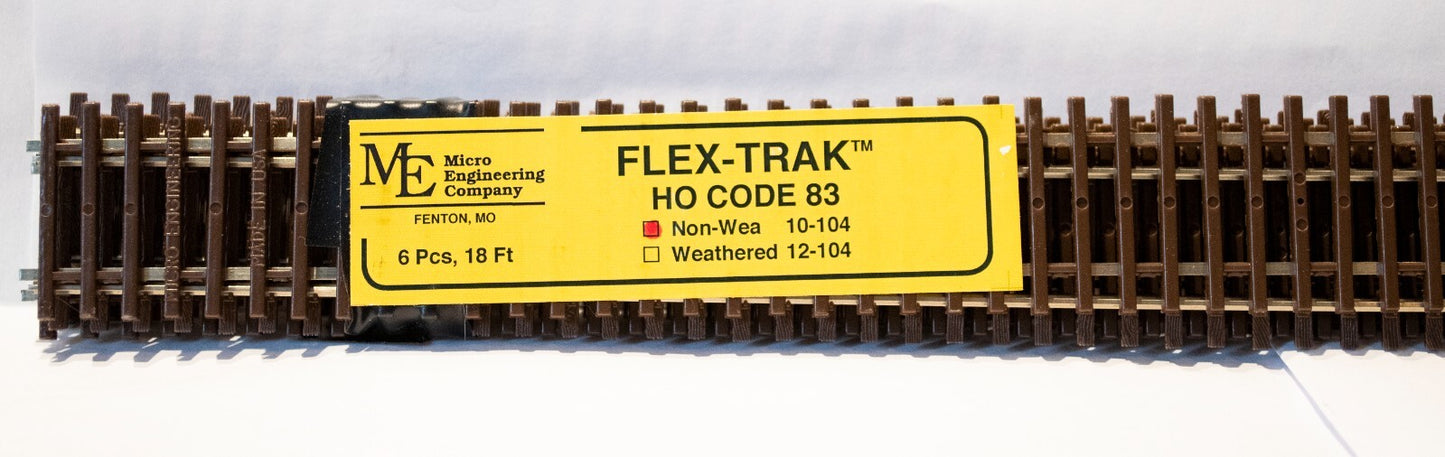 Micro Engineering Company HO #10-104 Standard Gauge Nonweathered Flex-Track(TM)