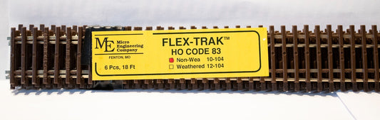Micro Engineering Company HO #10-104 Standard Gauge Nonweathered Flex-Track(TM)