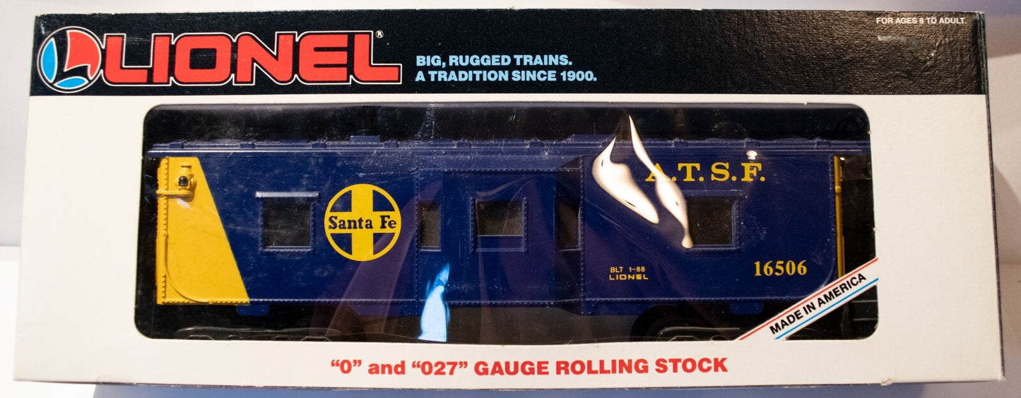 Lionel O Scale  #6-16506  Santa FE SF Bay Window Caboose