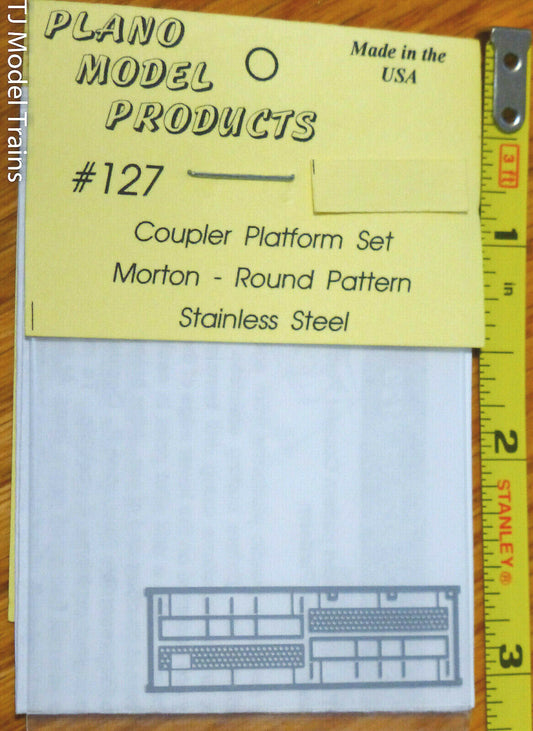Plano #127 Coupler Platform - Partial Car Width -- Morton Round Pattern