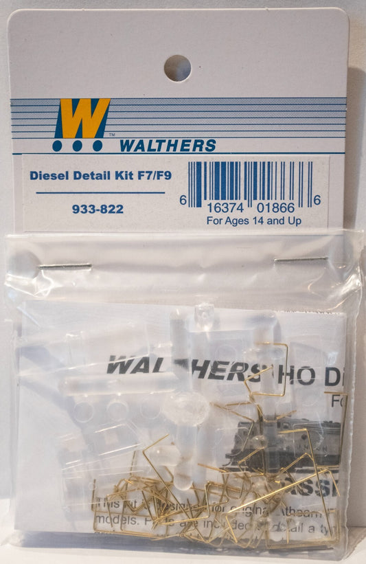 Walthers #933-822 Diesel Dress-Up Kit -- Fits Athearn F7 and F9 A/B units (Blue