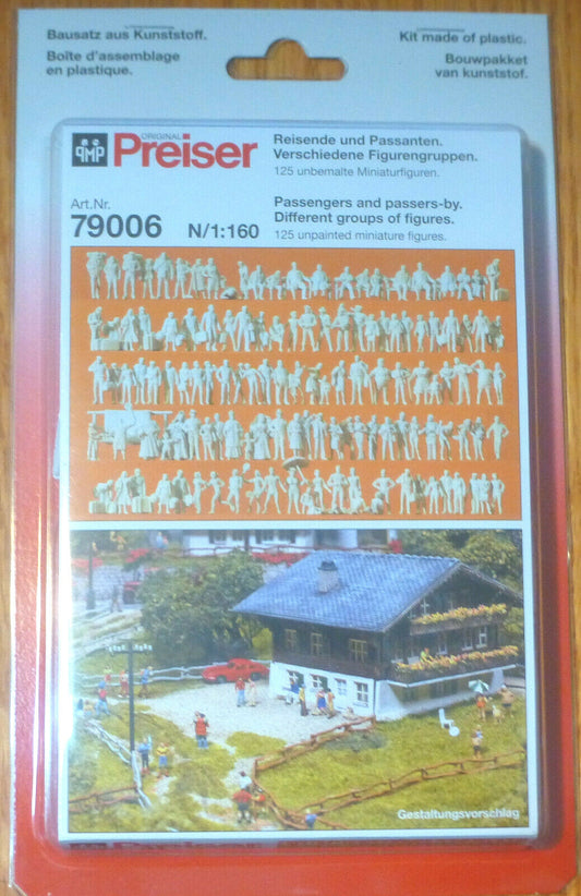 Preiser N #79006 Passengers and passers-by Different groups of figures.