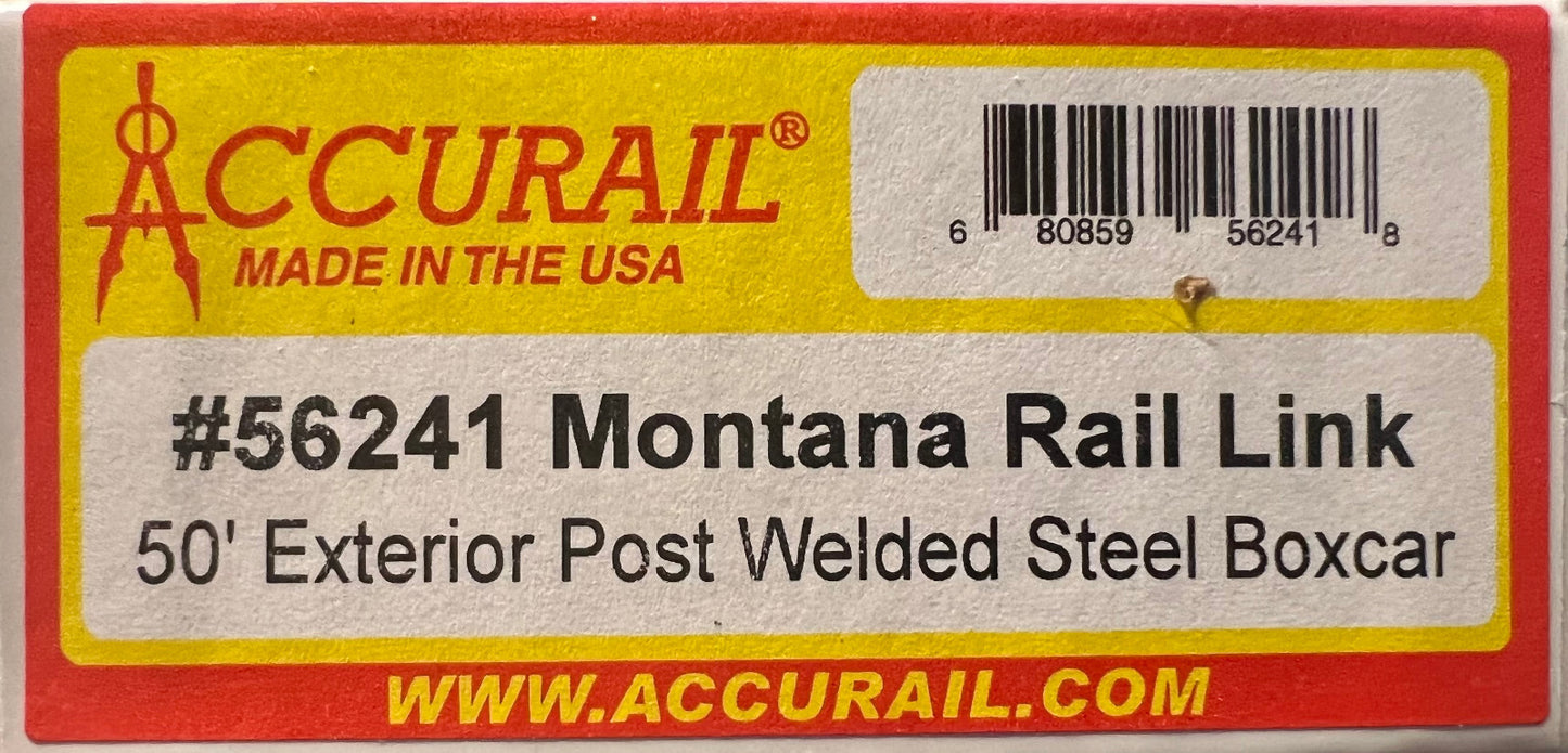 Accurail HO #56241 MRL 50' Ext Post Welded Steel Boxcar
