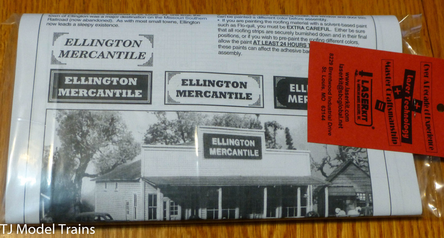American Model Builders, Inc HO #135 Ellinton Mercantile (Laser Cut Kit)