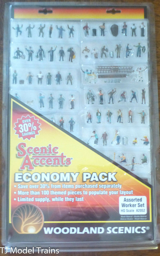Woodland Scenics HO #2052 Worker Set Economy Pack