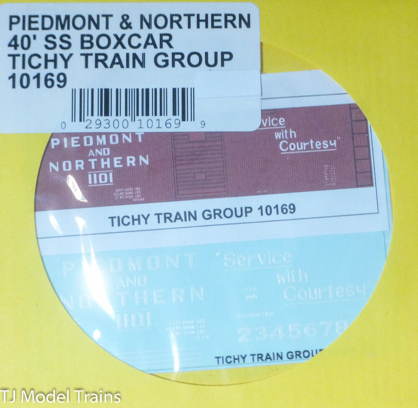 Tichy Train Group #10169 Decal for: Piedmont & Northern 40' Double-Sheathed Boxc