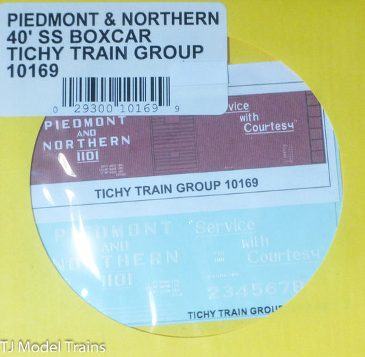 Tichy Train Group #10169 Decal for: Piedmont & Northern 40' Double-Sheathed Boxc