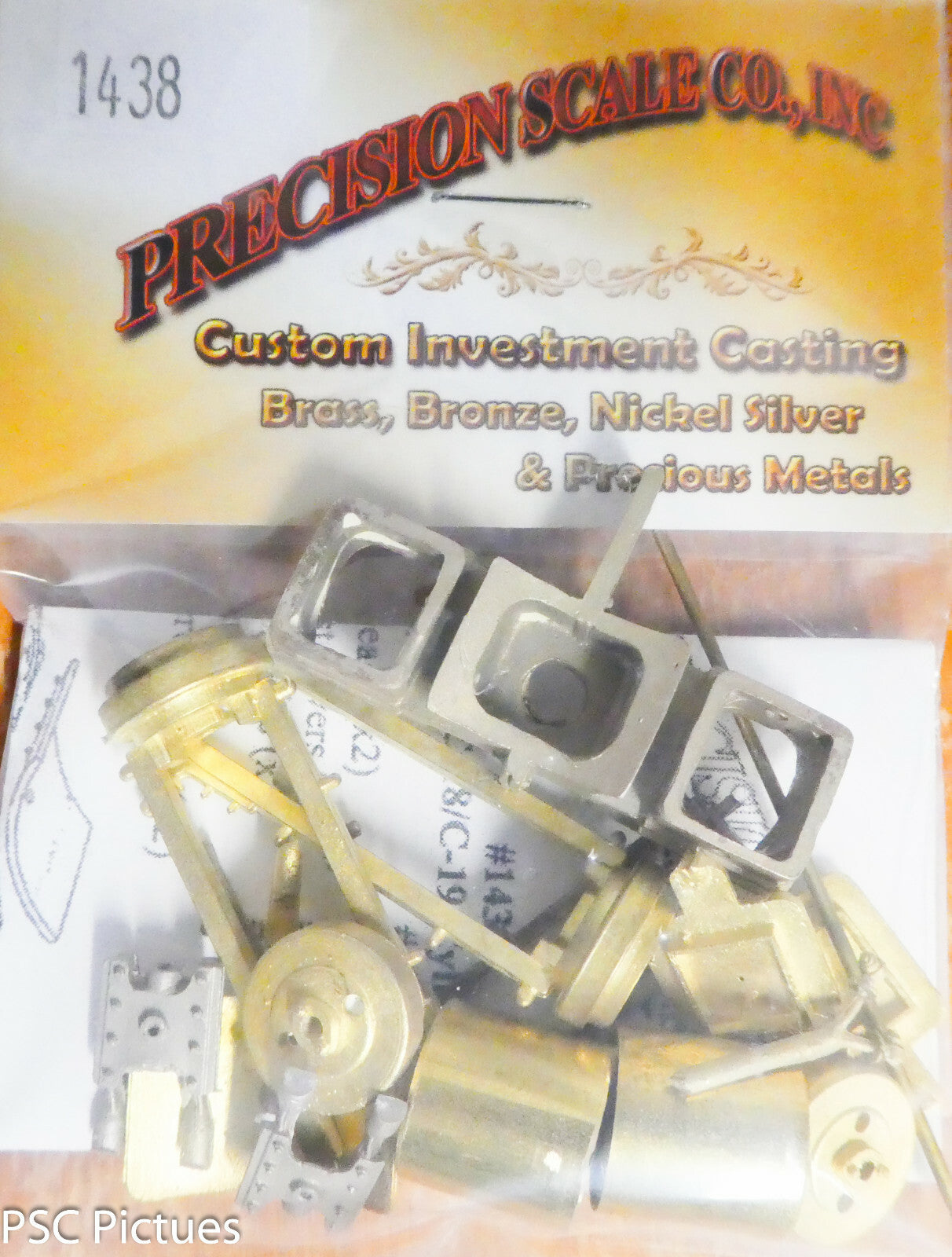 Precision Scale #1438 Cylinder Block, C-18/19, On3 (Brass Kit)