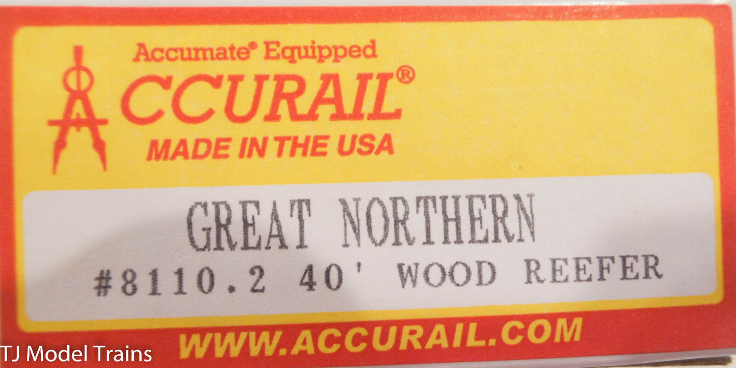 Accurail HO #8110.2 (RD #63425) Great Northern 40' Wood Reefer