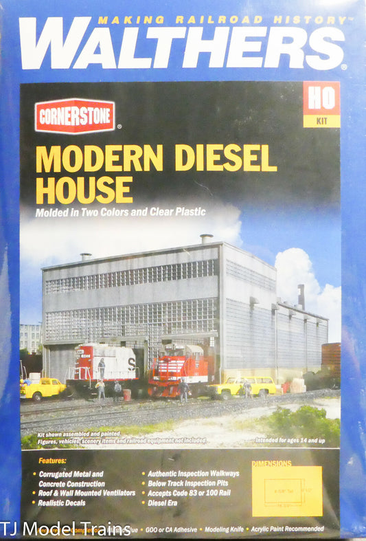 Walthers Cornerstone HO #933-2916 Diesel House (Kit) Plastic Parts (NEW)