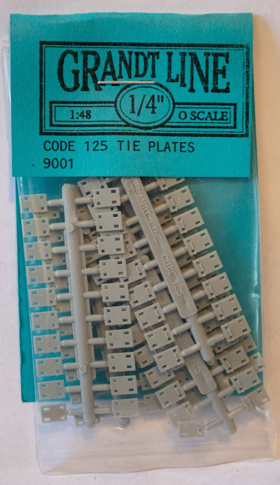Grandt Line N #9001 Tie Plates pkg(100) -- Code 125 – TJ Model Trains ...