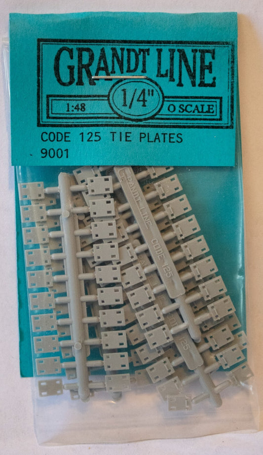 Grandt Line N #9001 Tie Plates pkg(100) -- Code 125