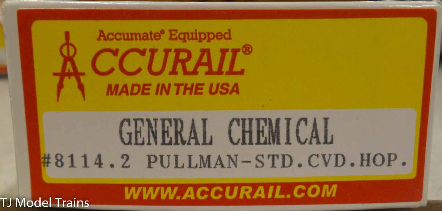 Accurail HO #8114.2 General Chemical Pullman Standard