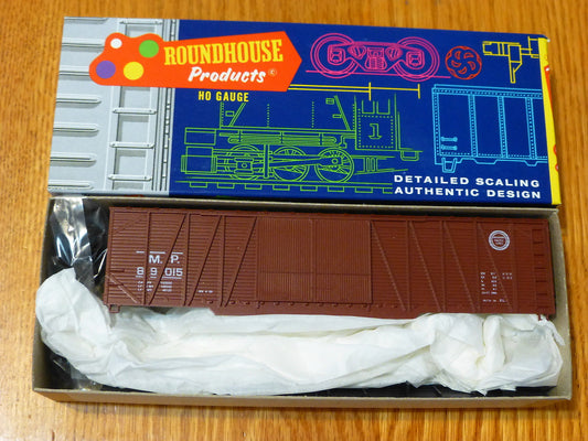 Roundhouse HO #2122 (Rd #89016) Mo. Pac. 50' S/S Auto-End Wood DBl Dr (Kit)