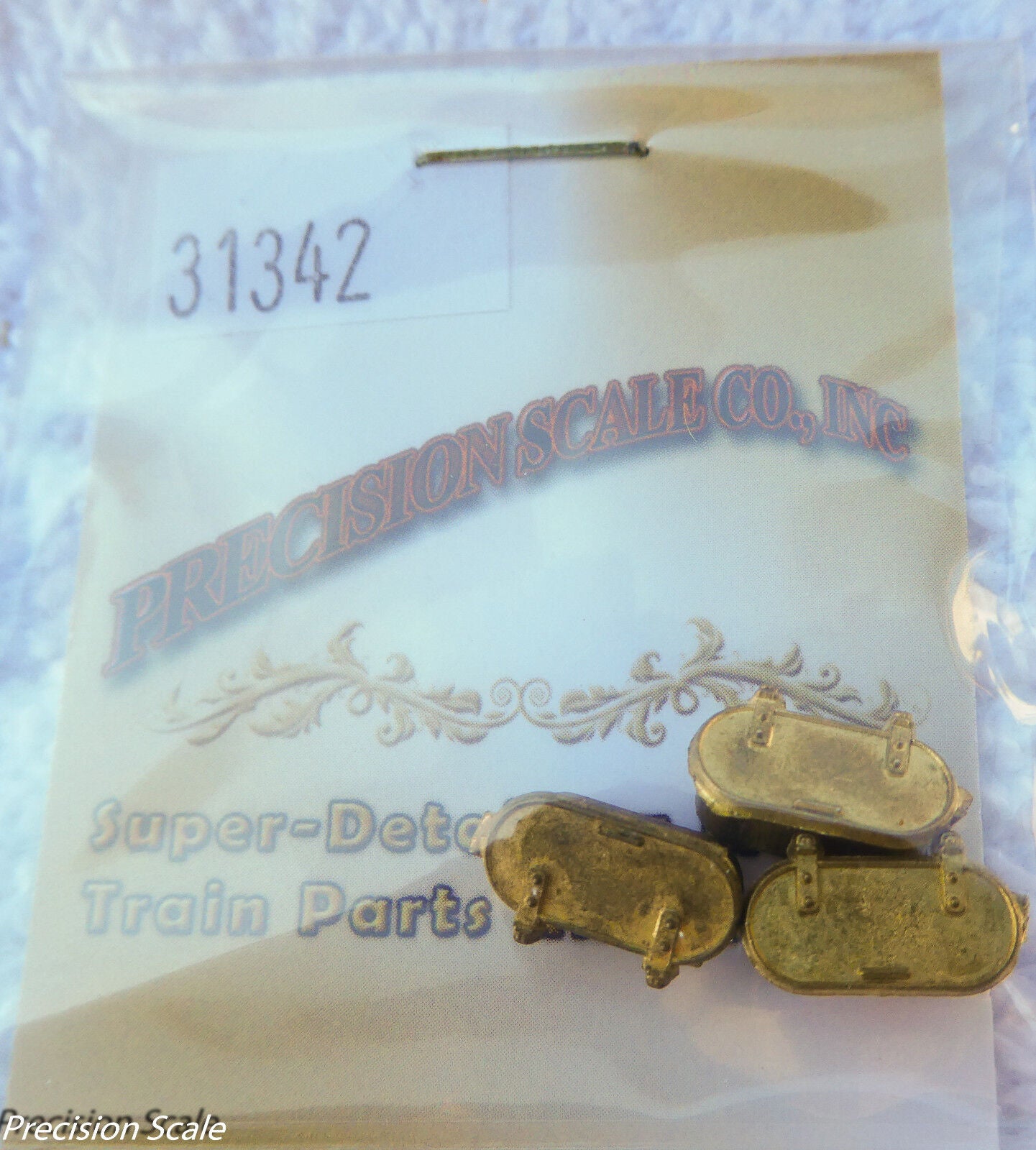 Precision Scale HO #31342 Hatch, Water, Raised Tender Tank (Pkg 3)