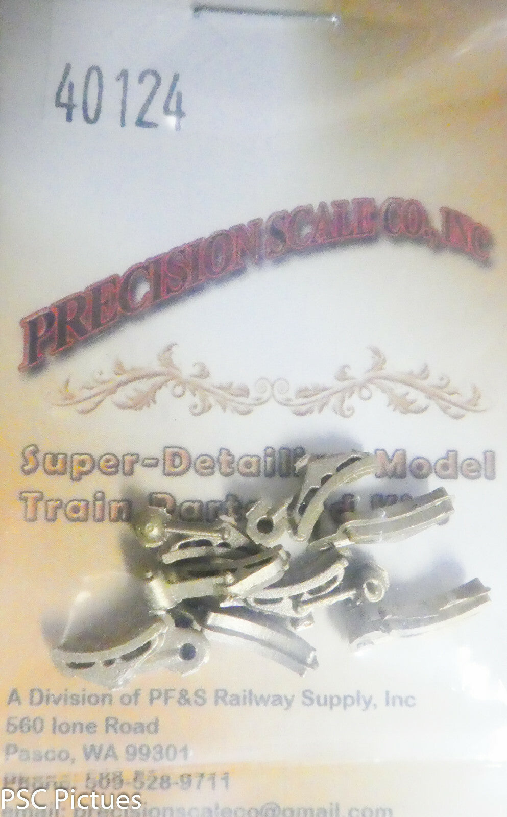 Precision Scale O #40124 Shoes and Hangers, Brake (Brass Castings)