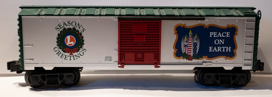 Lionel O Scale  #6-26790 2002 Christmas Lighted Boxcar