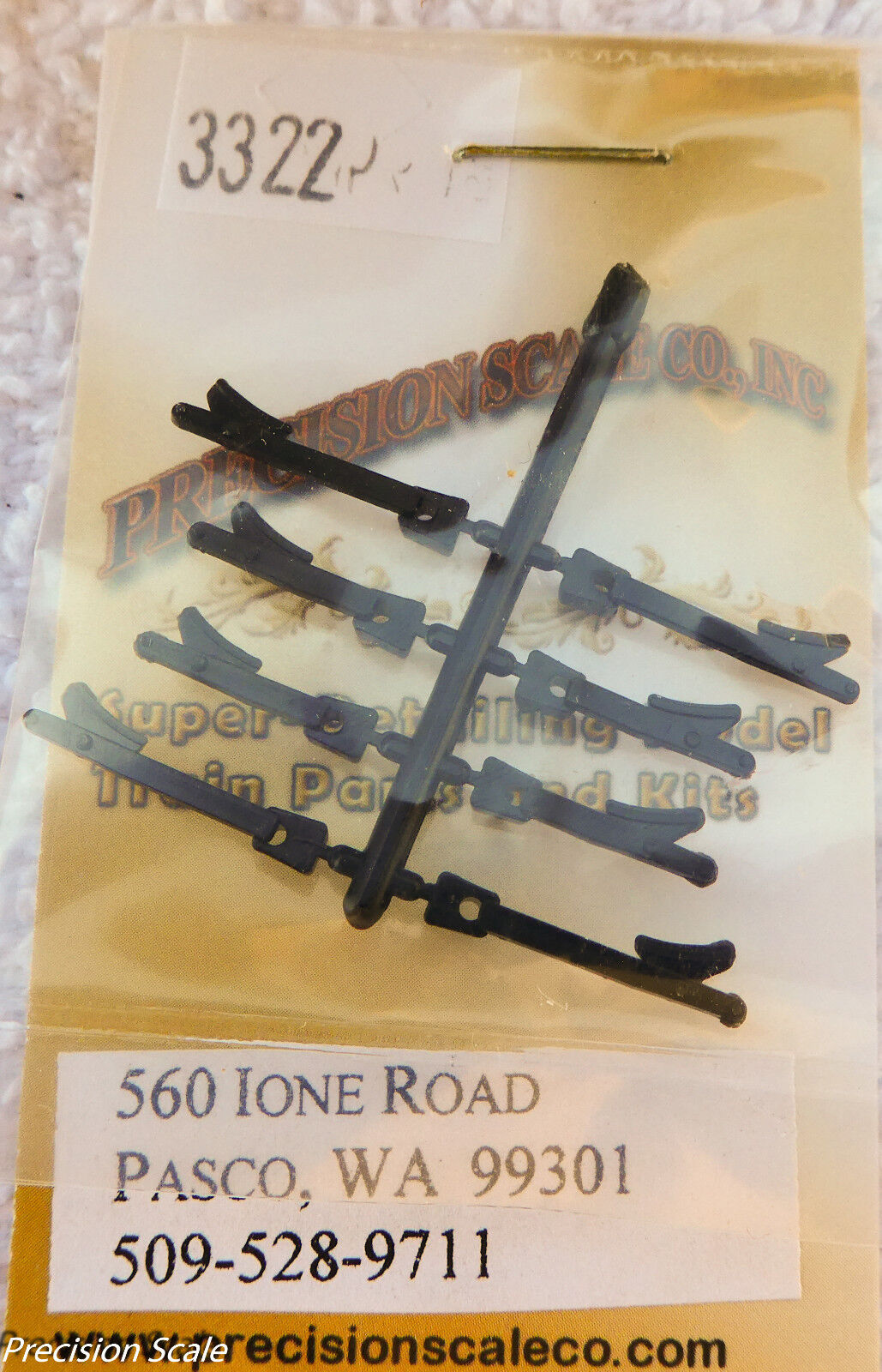 Precision Scale HO #3322 Hangers, Long, w/ Shoes, Locmotive Brake (Pkg 8)