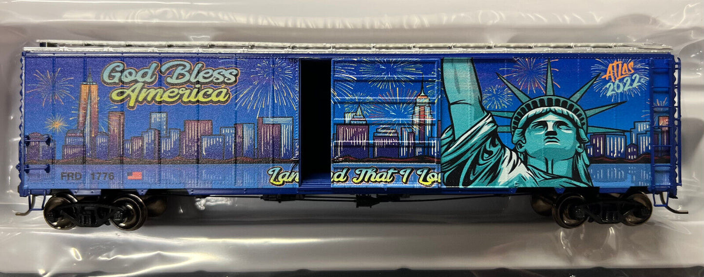 Atlas HO #20006887 - 50' Postwar Box Car 4th of July 2022