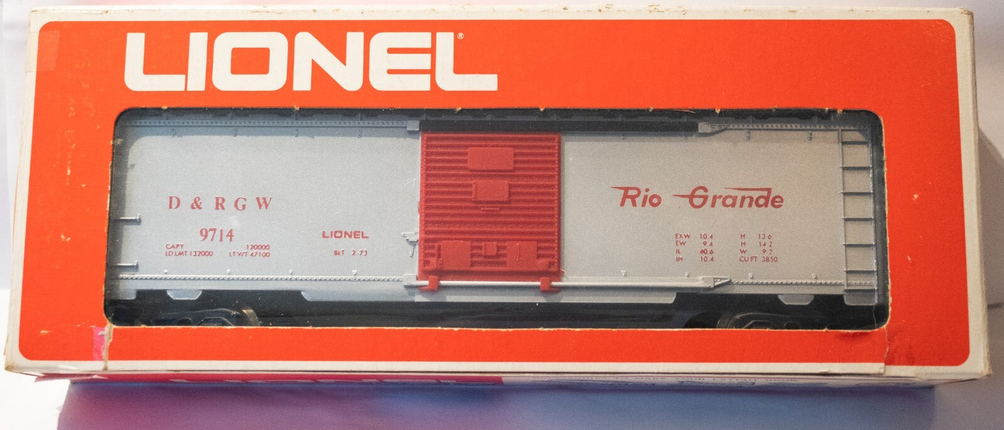 Lionel #6-9714 D&RGW Box Car