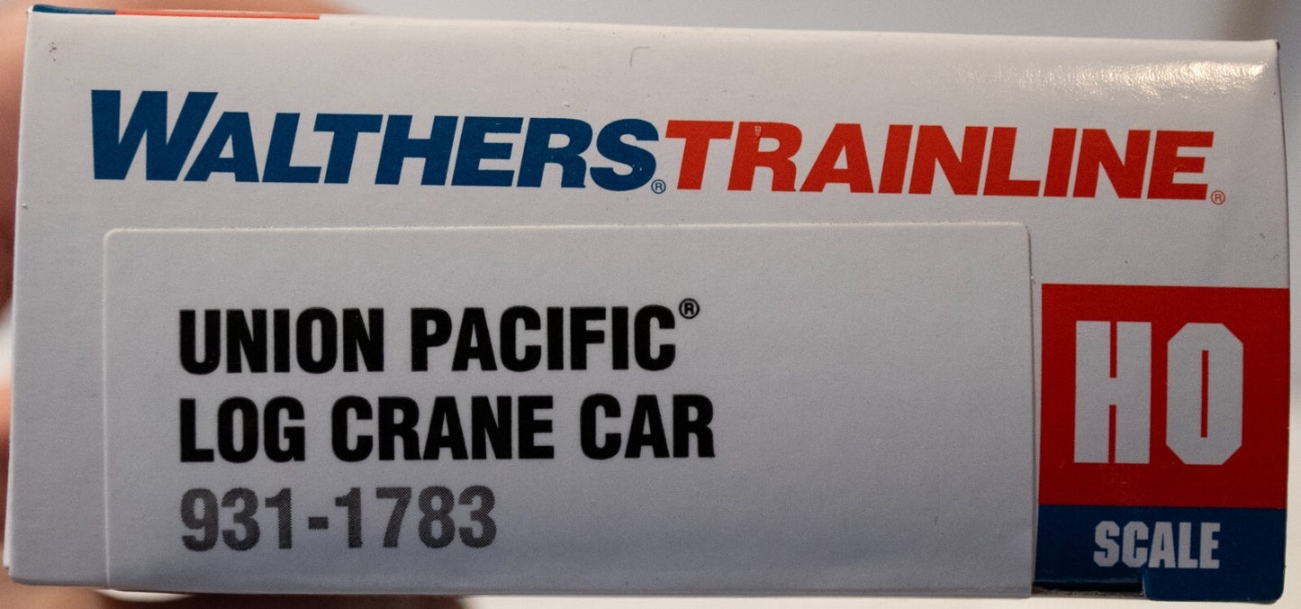 Walthers HO #931-1783 Flatcar with Logging Crane - Ready to Run -- Union Pacific