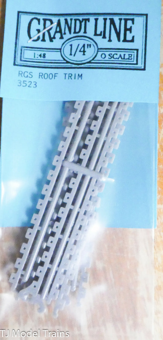 Grandt Line O #3523 Roof Trim (12") -- Rio Grande Southern Station(Plastic)