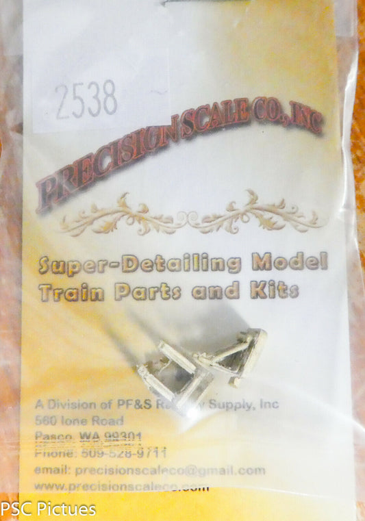 Precision Scale O #2538 Seats, Heisler #2 or #3 Cab (Brass Castings)