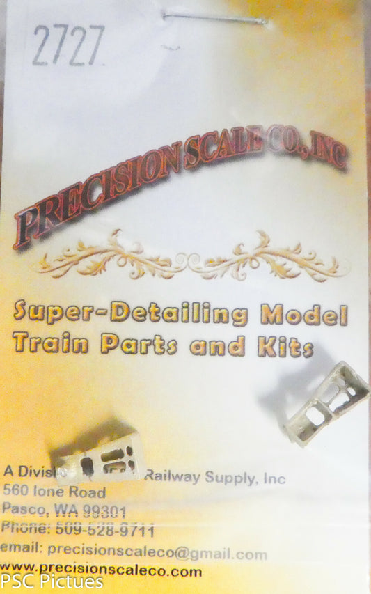 Precision Scale HO #2727 Tender Steps, Large, AS B&M (Brass Castings)