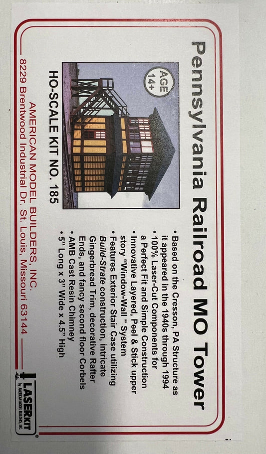 American Model Builders HO #185 Pennsylvania Railroad MO Tower