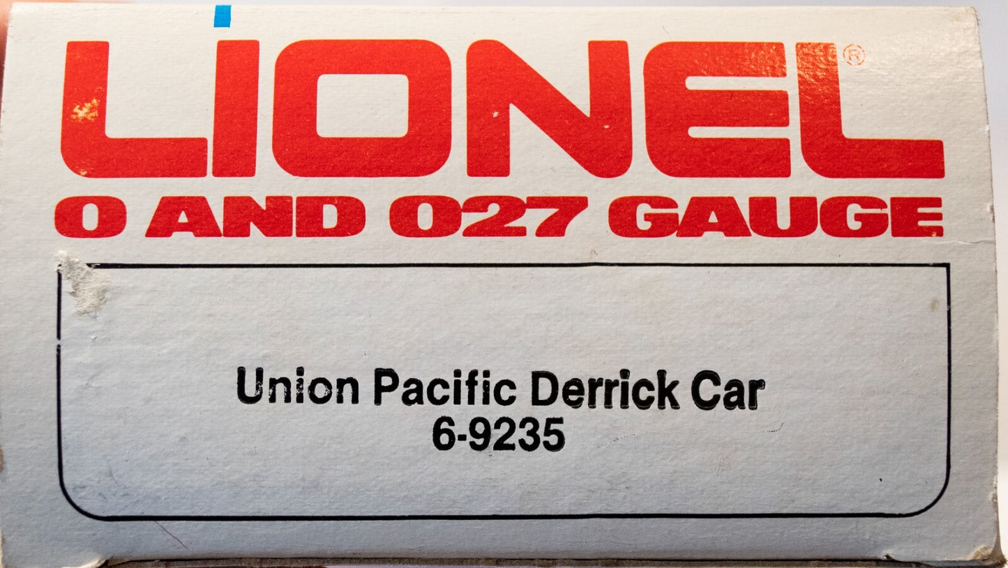 Lionel O Scale  #6-9235 Union Pacific Derrick Car
