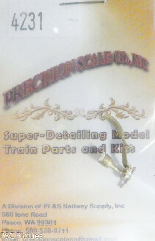 Precision Scale O #4231 Control, Elesco Injector Steam, Use w/#4229 (Brass)