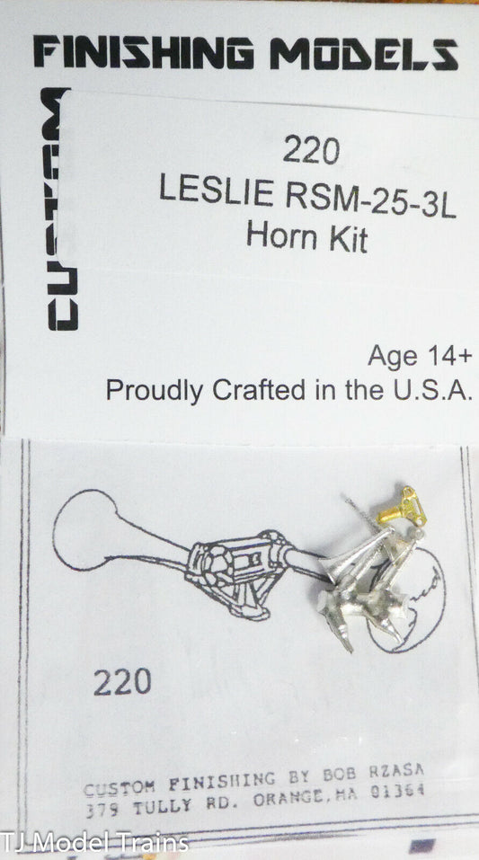 Custom Finishing Models HO #220 Leslie RSM-25-3L Horn Kit (White Metal)
