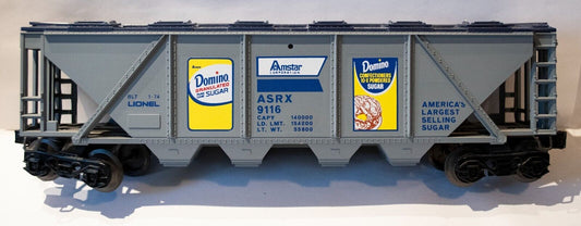 Lionel #9116 DOMINO SUGAR BILLBOARD COVERED QUAD HOPPER-1974-NIB