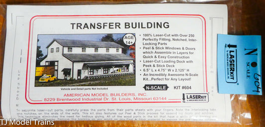 American Model Builders #604 Transfer Building, Kit (Laser Cut)