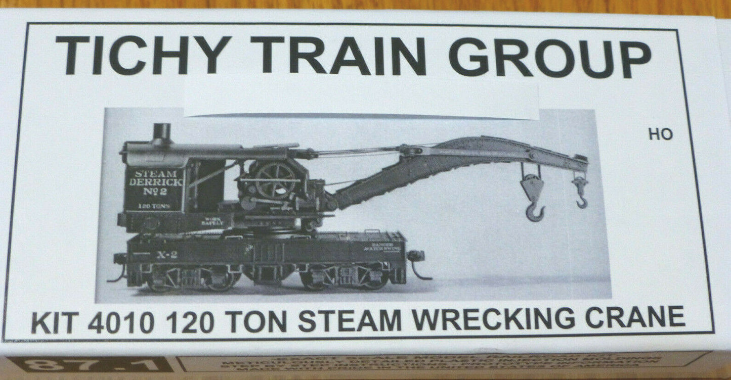 Tichy Train Group HO #4010 Steam Wrecking Crane (120 Ton)