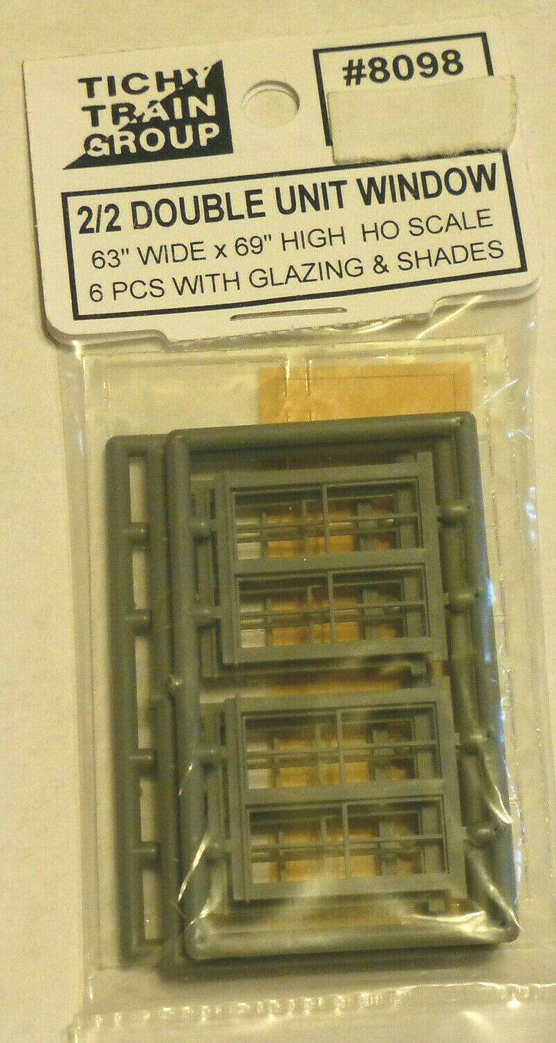Tichy Train Group HO #8098 HO Windows - Double Hung pkg(6)