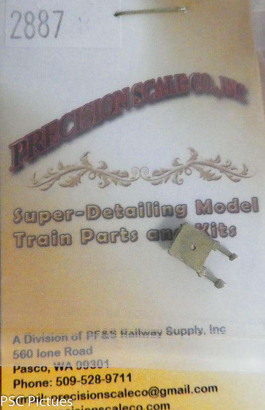 Precision Scale HO #2887 Headlight Bracket (Brass Casting)