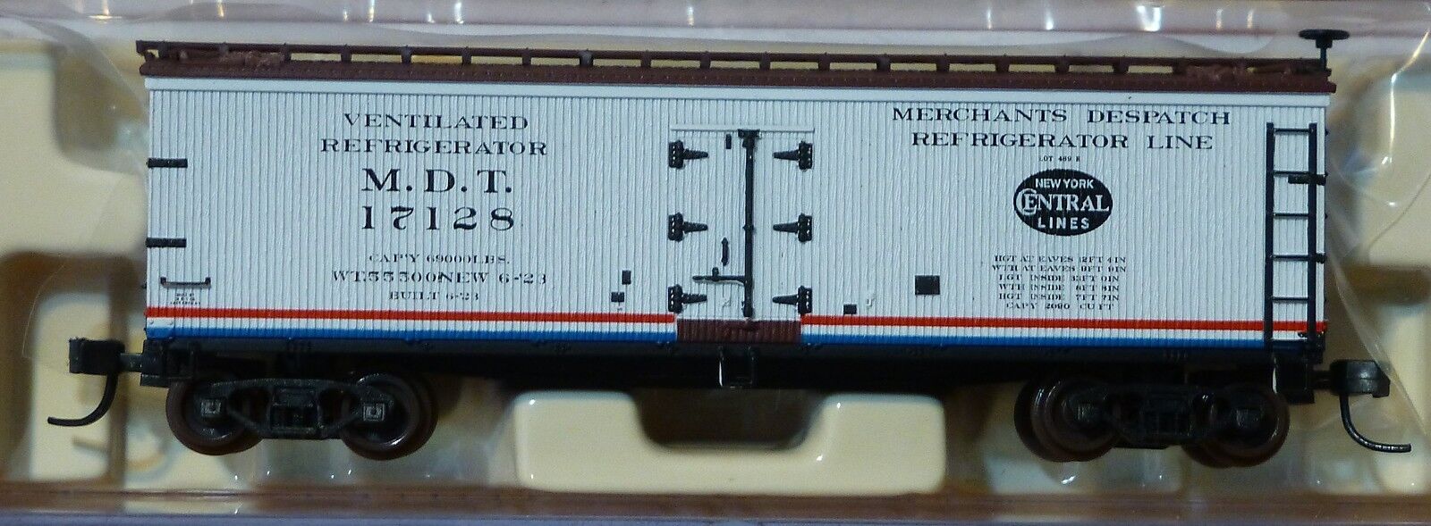 Atlas N #41431 (Rd #17128) Merchants Despatch 40' Woodside Reefer Car ...