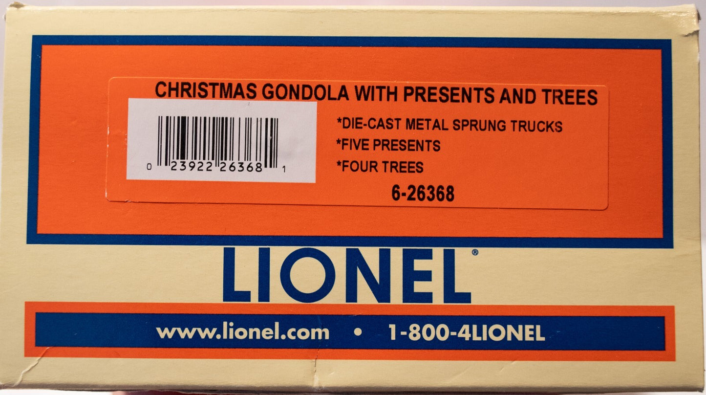 Lionel #6-26368 GONDOLA WITH TREES AND PRESENTS