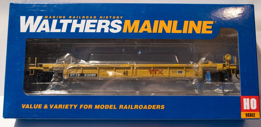 Walthers HO #910-8429 Thrall Rebuilt 40' Well Car - Ready to Run -- TTX DTTX #53